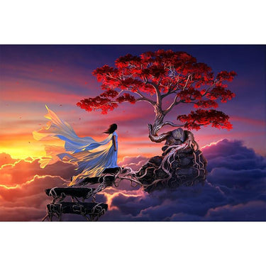 People And Tree Diamond Painting Kit - DIY